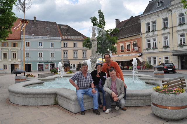 Freuen sich auf den "Speakers' Corner": Anton Dabernig, Alexandra Margarita Sacher Santana, Stefan Peczelt, Heinz Breschan | Foto: Friessnegg