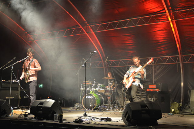 Die Band "Lilac Vegetal" spielte beim Scheibbser "Hiabstla" am Rathausplatz groß auf.