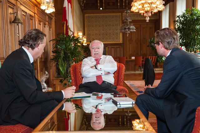 "Ich werde nicht beleidigt alles hinschmeißen. Das wäre verantwortungslos", sagt Bürgermeister Häupl. | Foto: Andreas Edler