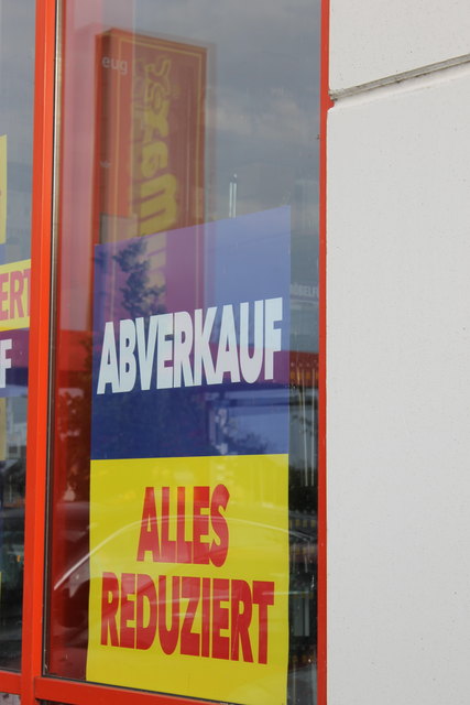 Der Abverkauf läuft: Die Filialen haben noch bis Ende Oktober geöffnet.