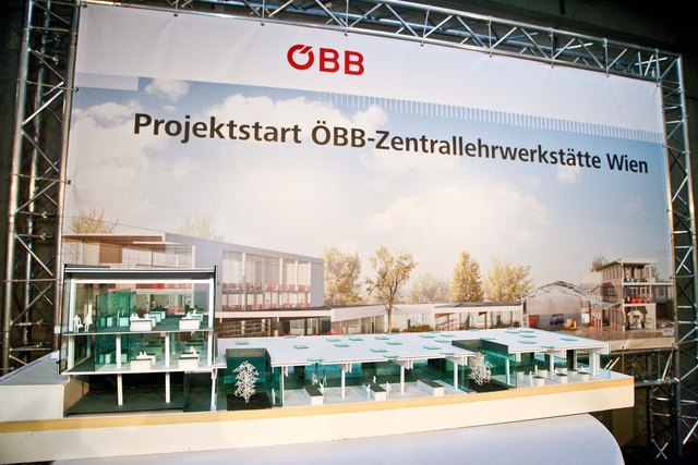 So soll die neue Lehrlingswerkstätte am Hebbelplatz 7 aussehen. Spatenstich ist voraussichtlich 2016, Fertigstellung 2017. | Foto: ÖBB/Krischanz