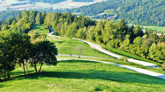 Schön grün war es am Sonntag noch am Magdalensberg