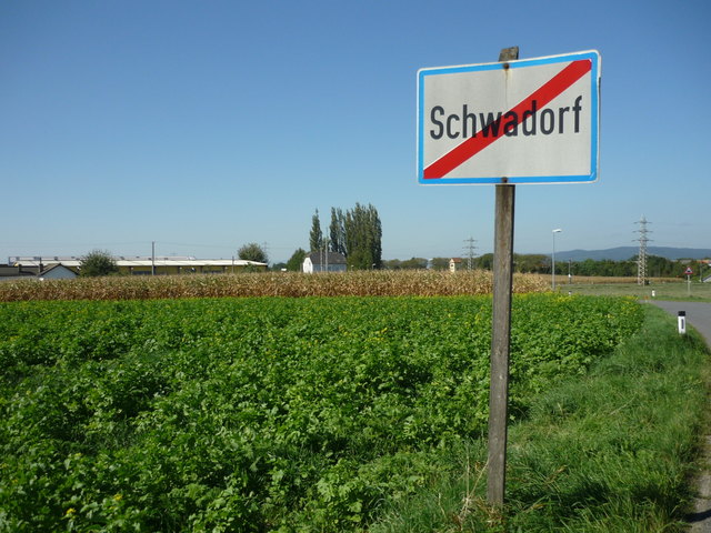 Endlich durch Schwadorf durch!