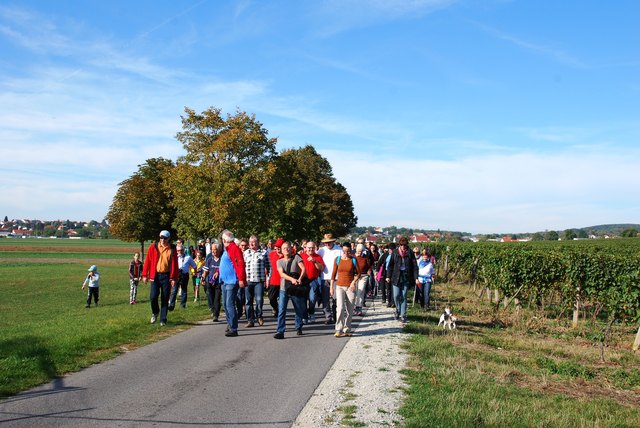 voll motivierte Wandertruppe