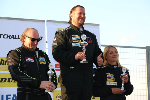 Alex & Regina Steiner, das erste "Familienportrait" am Stockerl