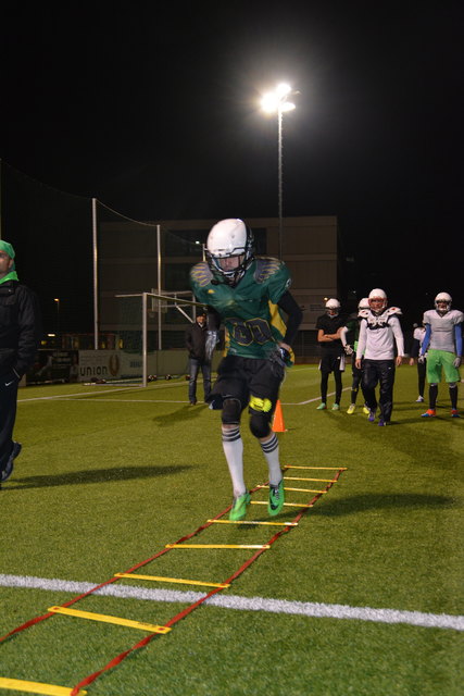 Die Beinarbeit ist einer der Schwerpunkte beim Training.