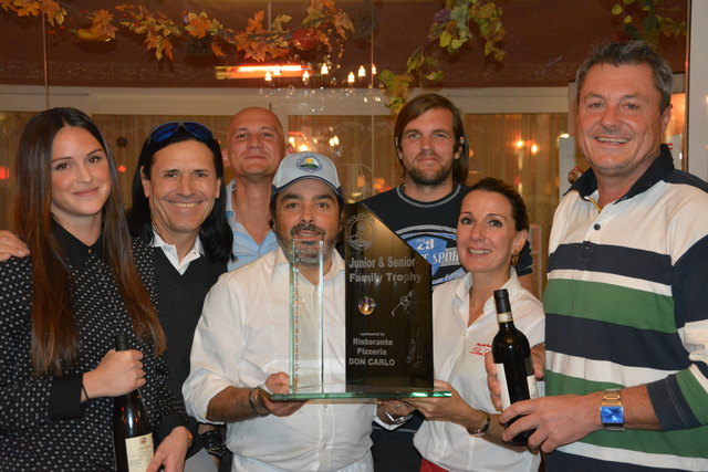 Steffi & Gottfried Putsche, Carlo & Gertraud Calabro, Erich Rudolf (GF), Adriano Bernardi (Golf-Sport-Academy-Leiter), Fischer Stefan (Pro). | Foto: KK