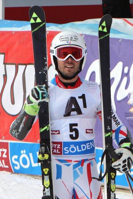 Thomas Fanara lieferte sich mit Ted Ligety und Marcel Hirscher ein spannendes Rennen