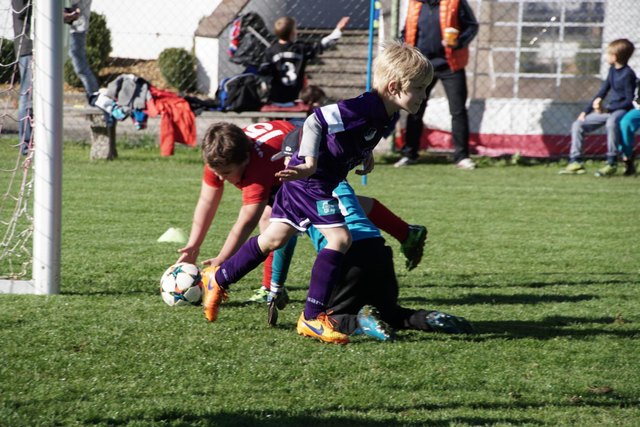 Schuss, Tor, abdrehen, jubeln!!! Timmy HEIGERER, wie die Profis! | Foto: Ursula ERLACHER