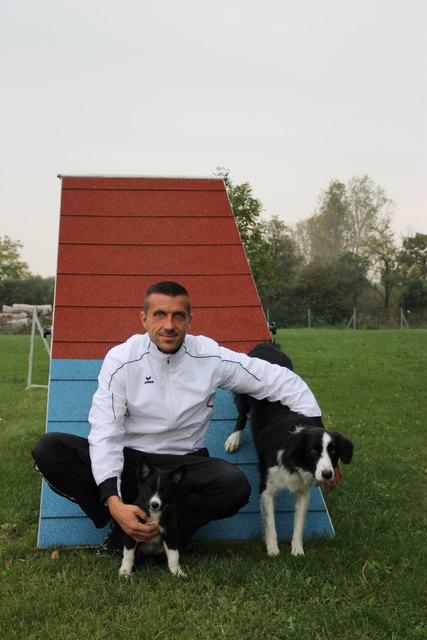 Peter Panner mit seinen beiden Hunden - Kenzo und "Neuzugang" Thor.