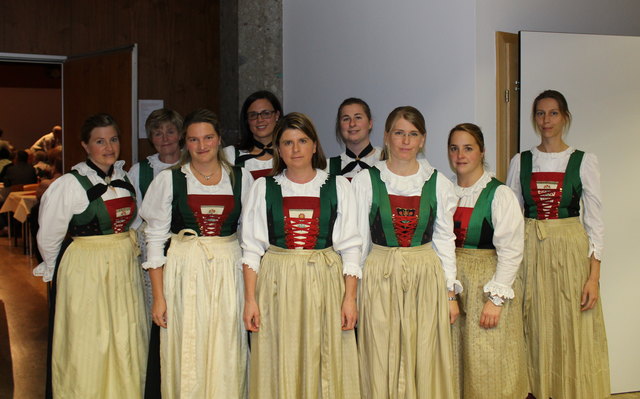 Auch der Frauenchor Fulpmes folgte der Einladung zum Musikabend.