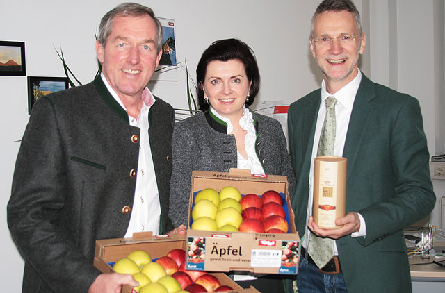 Tiroler Apfelboten: Hermann Kuenz, Regina Norz und Wendelin Juen