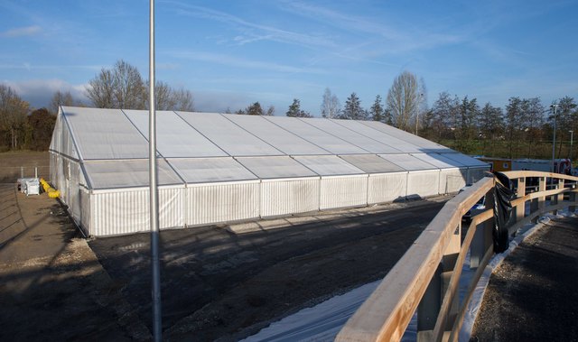 Das Transit-Zelt wurde am vergangenen Sonntag bezogen. | Foto: Daniel Scharinger