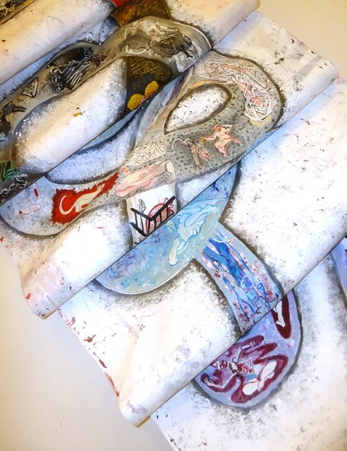 Detail Installation "Im Fluss" von Caroline