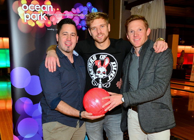 Philipp Pracser, Ocean Park (l), Georg Fechtner, Masters of Dirt (Mitte) und Markus Fischer, Ocean Park Partner (r)