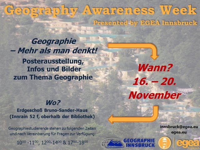 Was? Wann? Wo? Die wichtigsten Informationen zur Geography Awareness Week