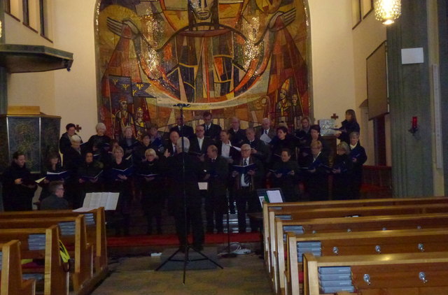 Probe in der Pfarrkirche Wieselburg vor dem Konzert