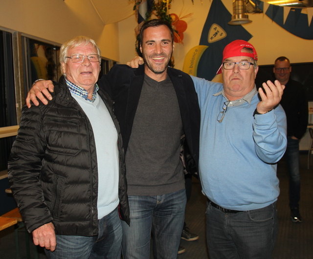 Gerhard Albler, Kassier beim FC Piberstein mit Toni Ehmann und Mr. Reif, alias Walter the Voice...