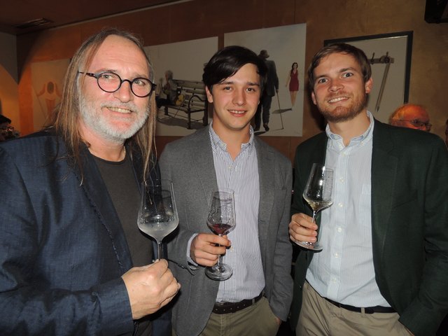 Ewald Zweytick mit den Jungwinzern Tement und Gross.