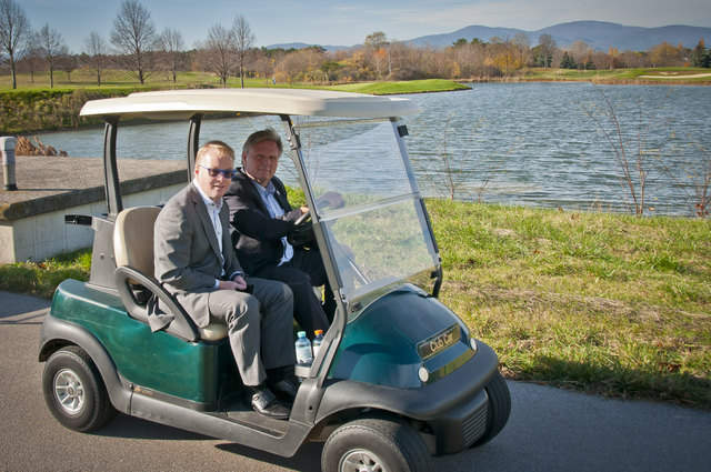 European Tour Chef Keith Pelley auf Besuch im FONTANA / Oberwaltersdorf