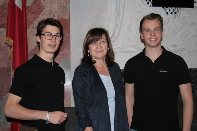Unterschiedliche Meinungen zur Bildungsreform: AHS Schulsprecher Max Hagenbuchner (li.), BMHS-Sprecher Wolfgang Dummer und LR Beate Palfrader