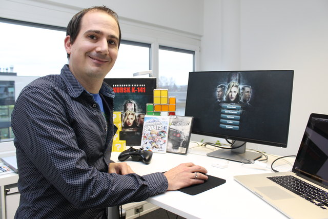 Programmierer Wolfgang Litzlbauer ist stolz auf das Spiel "Undercover Missions: Kursk K-141".