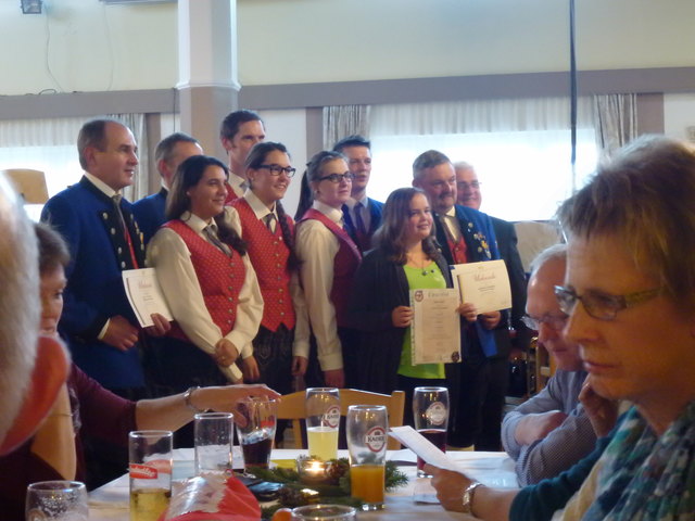 Musikerehrung und Jungmusikeraufnahmen