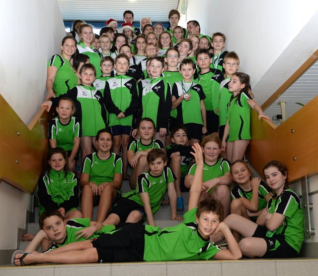 Die Steyrer Schwimmer und Trainer