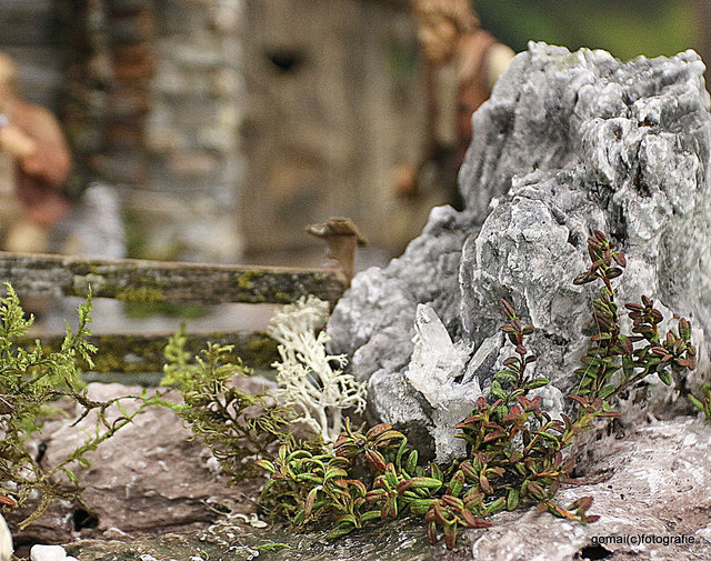Sogar ein echter Bergkristall hat seinen Platz.