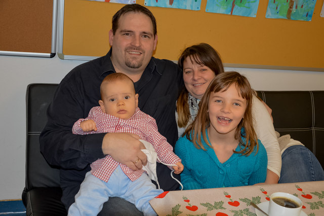 Familie Martin und Anamaria Bauer mit den Kindern Gerhard und Cesara.