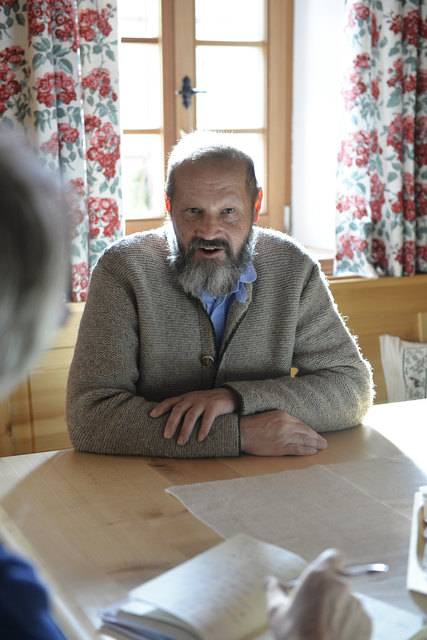 Peter Ziegler philosophiert mit WOCHE-Redakteur Markus Hackl.