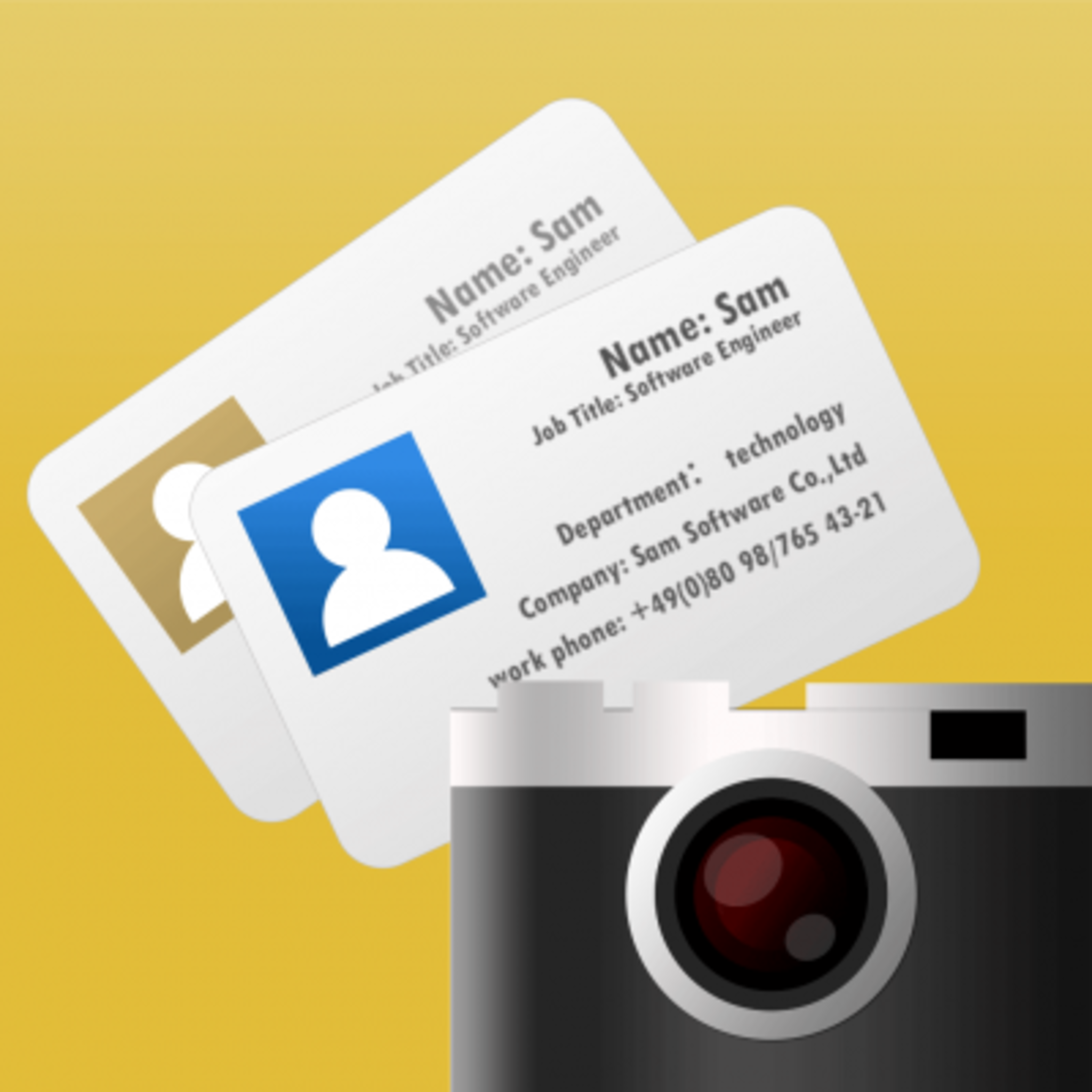 AppTipp "Visitenkarten Scanner" (SamCard) Imst