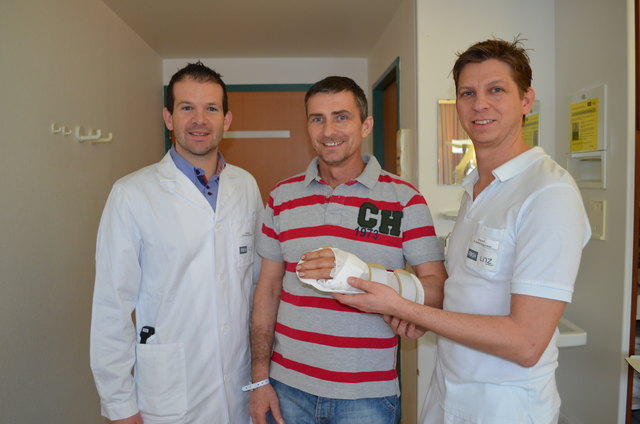 OA Richard Schnelzer, Zsolt Nemeth und OA Stefan Froschauer.
