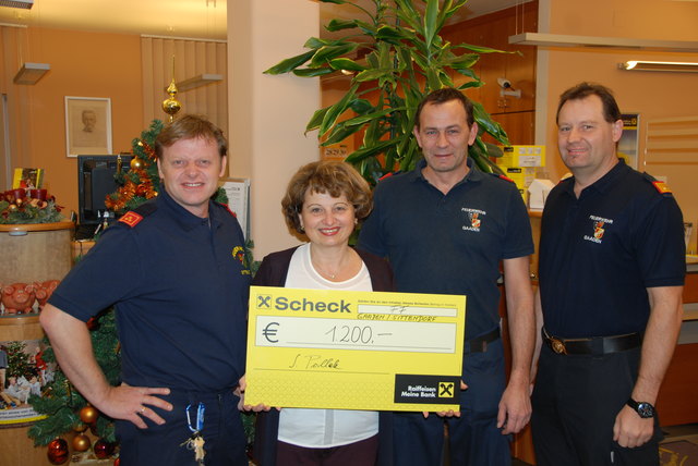 Robert Heindl, Susi Pollak, Günter Fleis und Thomas Kaltenecker (v.l.) | Foto: FF Gaaden