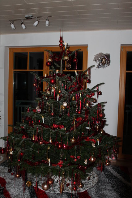 Burgenlandchristbaum, rot gold