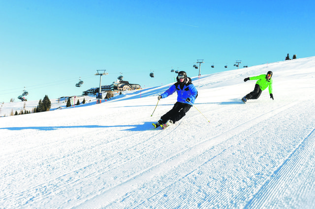 Glitzernde Pisten laden auf der Gerlitzen zum Schnee-Vergnügen für Kleine und Große. Hier findet am 17. Jänner der Auftakt des WOCHE-Familienwinters statt.