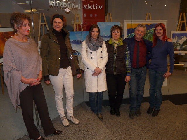 Iris Arns, Rosita Roithinger, Bettina Reiter, Cilli Schlapper, Stv. Präs. Manfred Folie, Vereinspräsidentin Sabina Überall