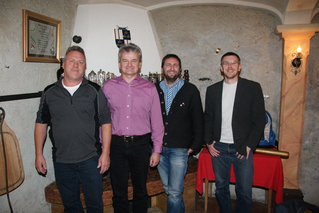 Die SPÖ Zams präsentierte das Spitzenquartet für die Gemeinderatswahl: Bernhard Haid, Herbert Frank, Armin Rudig und Stefan Zotz (v. l.).