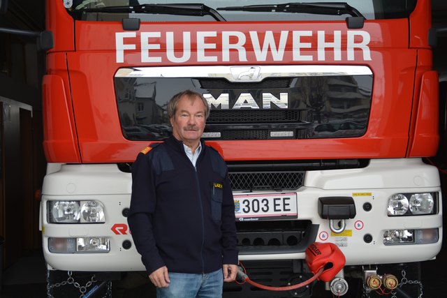 Der scheidende Bezirkskommandant Helmut Laube aus Wieselburg ist Feuerwehrmann aus echter Überzeugung.