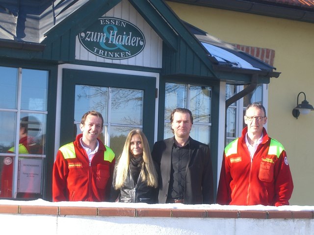 Peter Weber (Obmann), Elisabeth Faltin, Hubert Faltin, Alfred Haneder (Dienststellenleiter) - v.l.