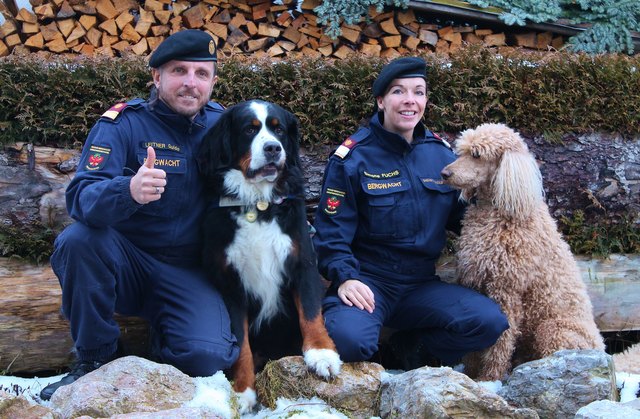 Guido Leitner mit Wave und Simone Fuchs mit Willi.