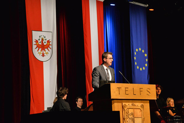 Bgm. Christian Härting bei seiner Neujahrsansprache.
