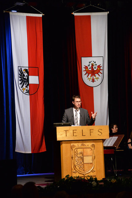 Bgm. Christian Härting bei seiner Neujahrsansprache.