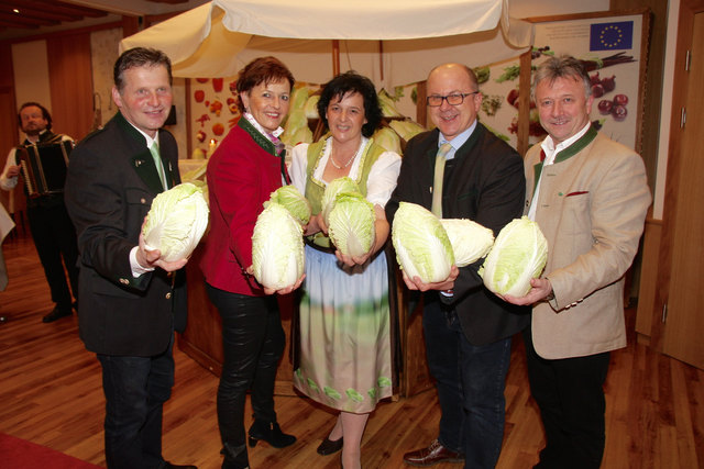 Chinakohl-Fans: Franz Kober, Maria Pein, Sigrid Christandl, Fritz Rauer und Hubert Lang (v.l.).
