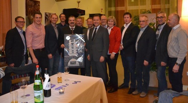 Hermann Stocker (Ortsparteiobmann u. GR aus Landsee), Thomas Prunner (GR aus Markt St. Martin), Bernhard Reisner (GV aus Landsee), Richard Greiner jun. (GR aus Markt St. Martin), Martin Schütz, Christian Draxler (GR aus Markt St. Martin), Robert Stocker ( | Foto: Foto. privat