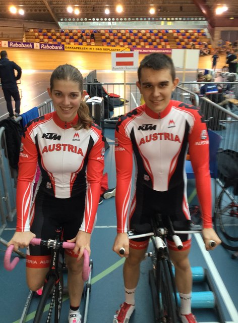 Tatjana Imrek und Clemens Bauer beim Interlandmeeting in Alkmaar (Niederlande)