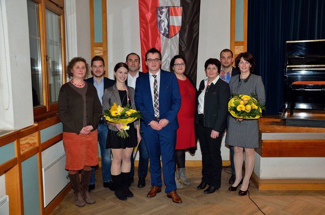 Gisela Somers-Punz, Mario Reiter, Jasmin Daurer, Mario Reiter, Hans-Jürgen Resel, Barbara Bürgmayer-Posseth, Maria Gruber, Michael Hörmann und Leopoldine Salzer