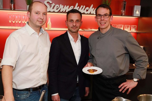 Küchen-Berater Jürgen Haas, Küchenstudio-Besitzer Klaus Hauer, Event-Koch Sven Wetter