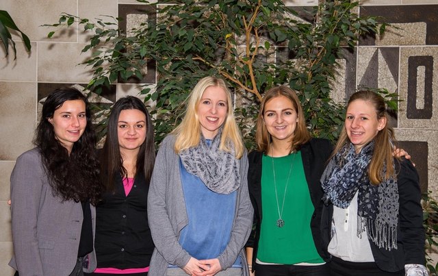 Die Projektgruppe mit Betreuungslehrerin Simone Lechner.