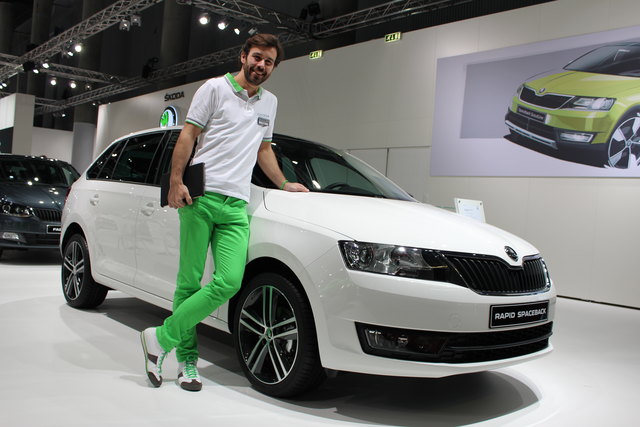 Skoda Rapid Spaceback Scoutline – eine weitere Österreich-Premiere aus dem PA-Konzern in Wien: Mit Outdoor-Look stellt sich der Kurzheck-Rapid den Abenteurern vor.  Seine drei Benziner leisten zwischen 90, 110 oder 125 PS, die Dieselmotoren 90 oder 116 PS